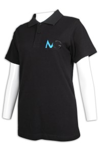 P1158 custom-made black short-sleeved Polo shirt Embroidered logo Polo shirt garment factory